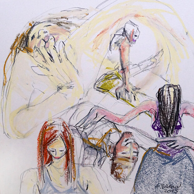 Ölpastell-Mischtechnik 3